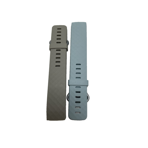 Fitbit Charge 3 Replacement Silicone Bands‎ Sport Women Men Adjustable Blue Grey - Picture 1 of 7